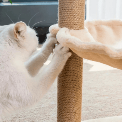 Cat Tree Scratcher Bed Wooden