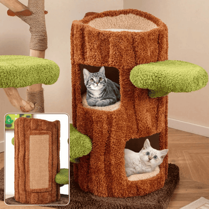 Cat Climbing Tower Multiple Perches Wooden