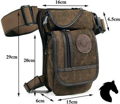 Leg Phone Pouch Running Cycling Black