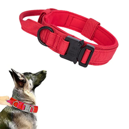 Tactical Dog Collar Durable Nylon Large Breed