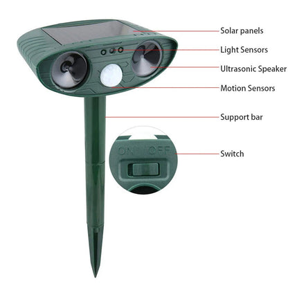 Solar Powered Yard Pest Repeller