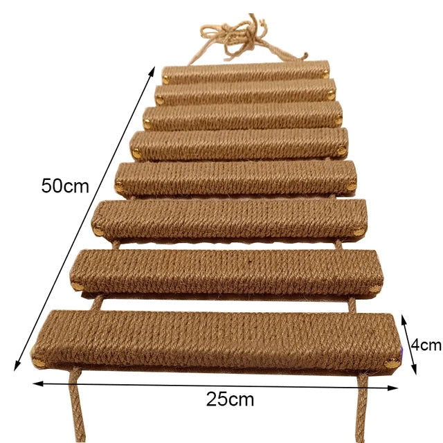 Wooden Cat Tower Wall Shelf Climber