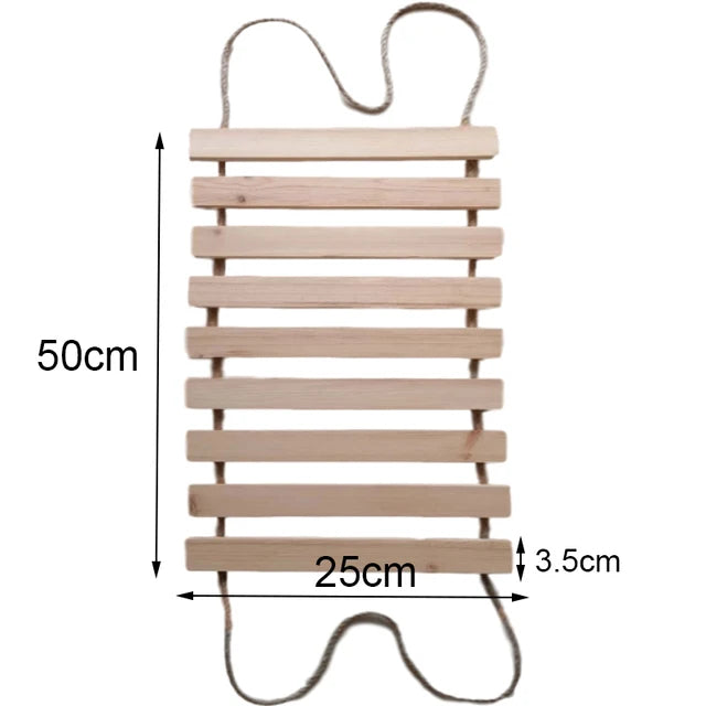 Wooden Cat Tower Wall Shelf Climber