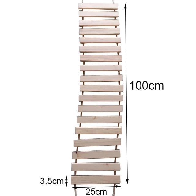 Wooden Cat Tower Wall Shelf Climber