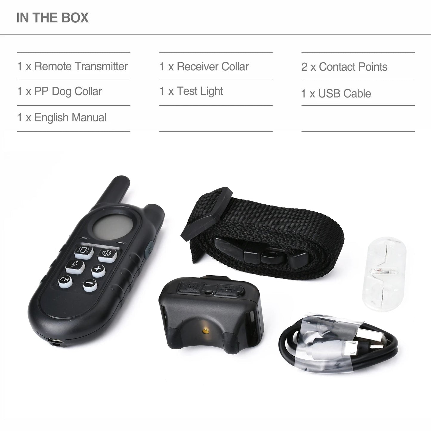 Remote Pet Training Collar Long Range Compact