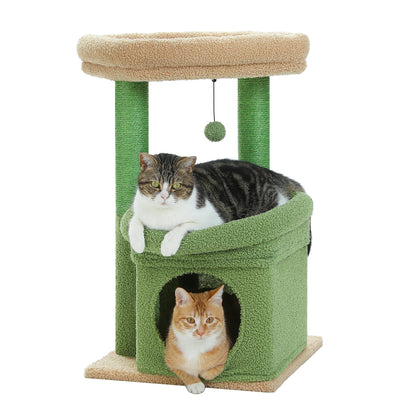 Cat Tower Plush Padded Perches Scratcher