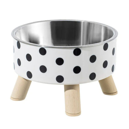 Elevated Dog Food Bowl Stainless Steel Non Slip Base