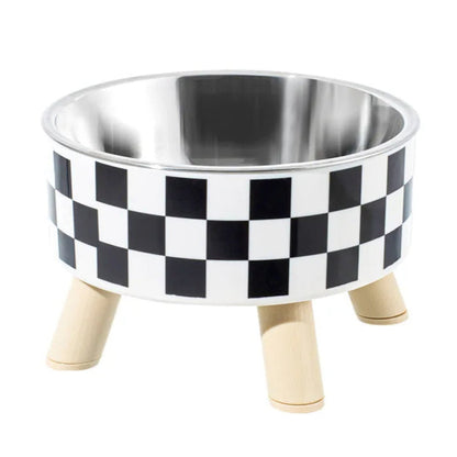 Elevated Dog Food Bowl Stainless Steel Non Slip Base