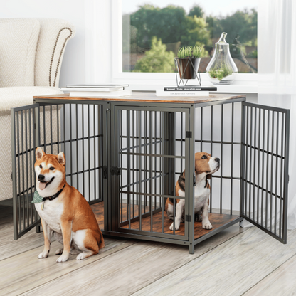 Pet Crate Solid Wood Table - Pupporia