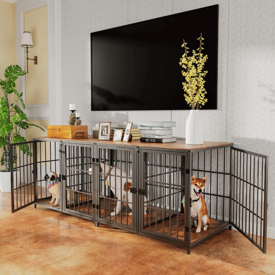 Pet Crate Solid Wood Table