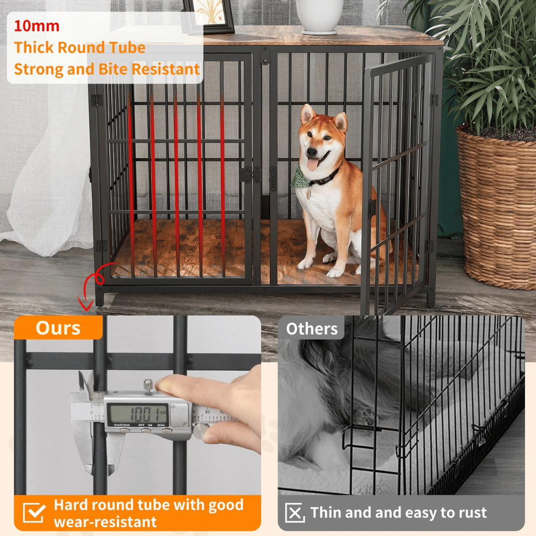 Pet Crate Solid Wood Table