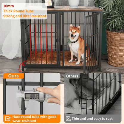 Pet Crate Solid Wood Table