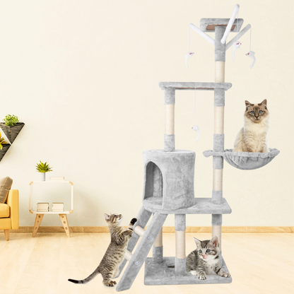 Cat Tower Condo with Ladder and Hideaways