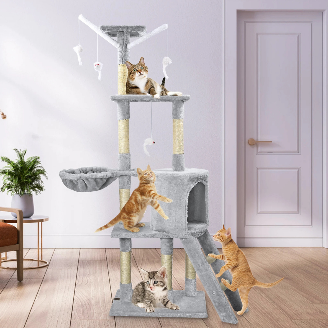 Cat Tower Condo with Ladder and Hideaways