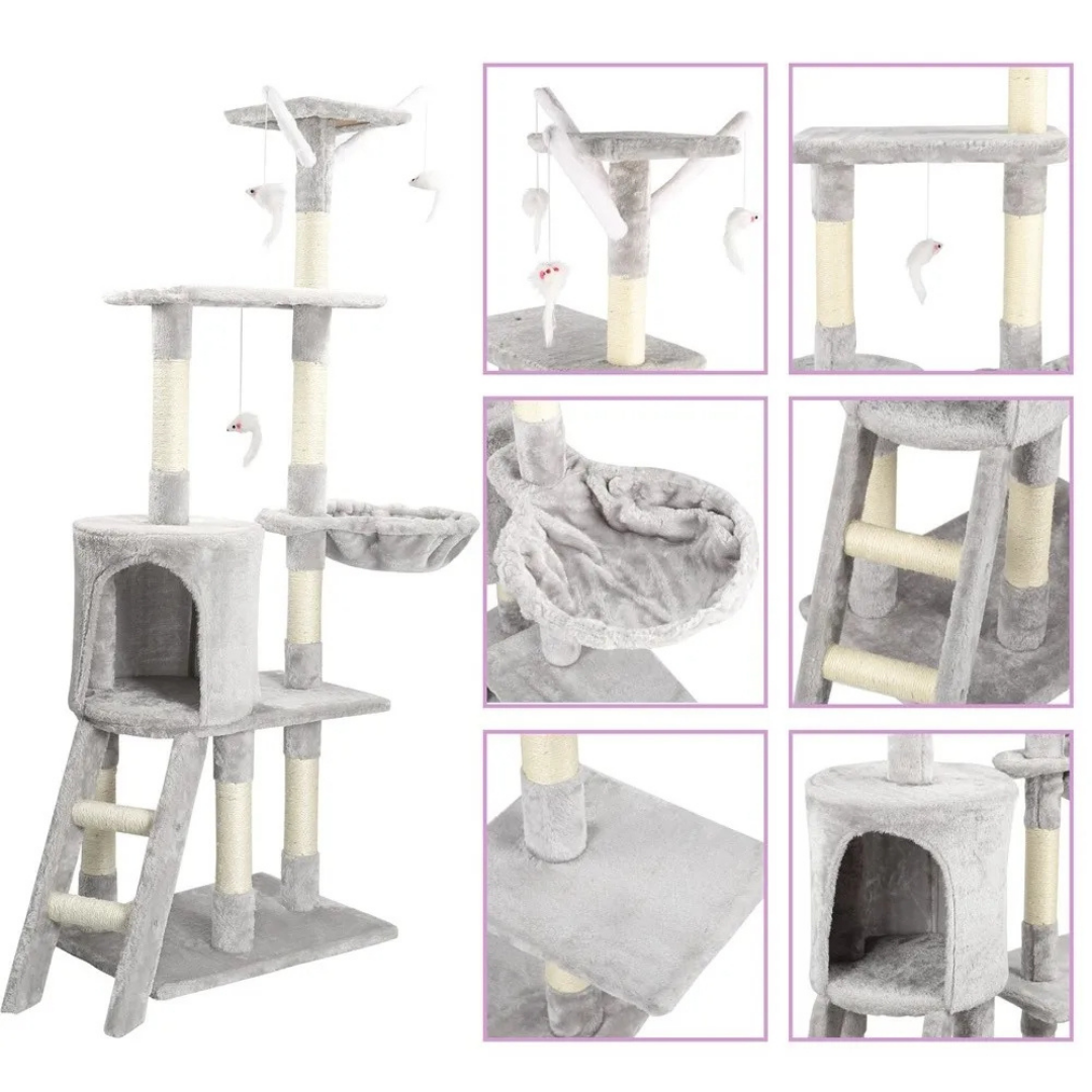 Cat Tower Condo with Ladder and Hideaways