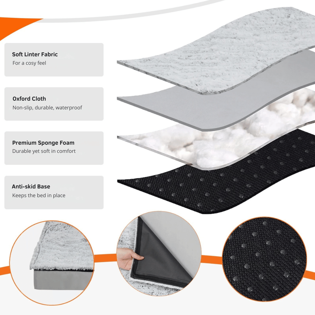 Large Dog Bed Soft Fleece Mattress