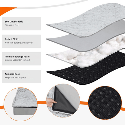 Large Dog Bed Soft Fleece Mattress