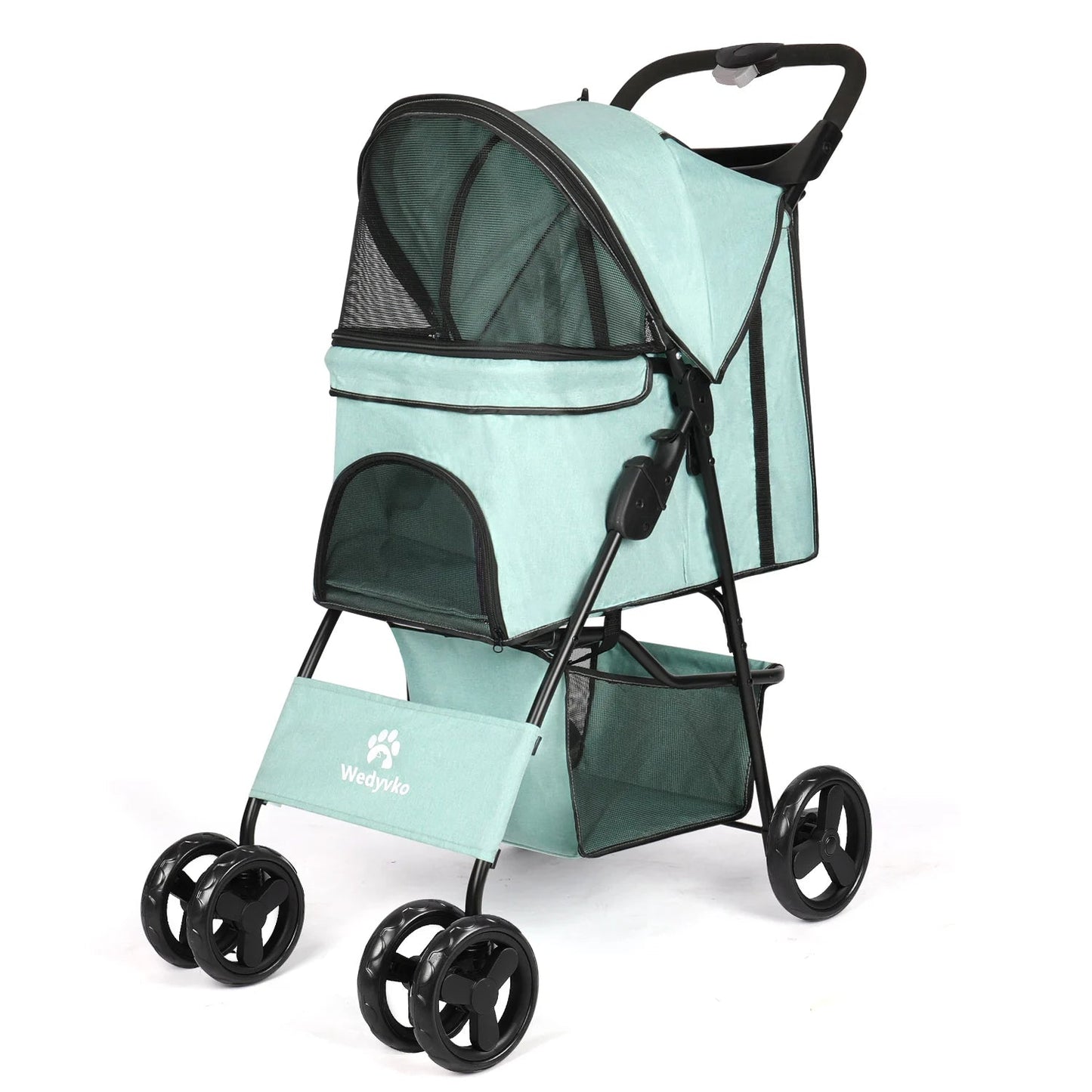 Pet Stroller Collapsible Storage Compartment Large