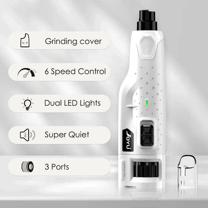 Pet Nail Clippers LED Adjustable Speed Trimmer