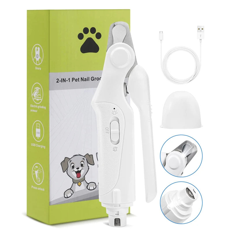 Pet Nail Trimmer Clipper With Led Guide