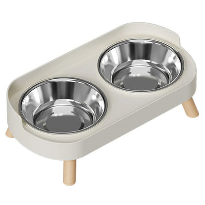 Stainless Steel Elevated Double Dog Bowls