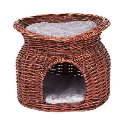 Pet Woven Basket Bed Natural Fiber