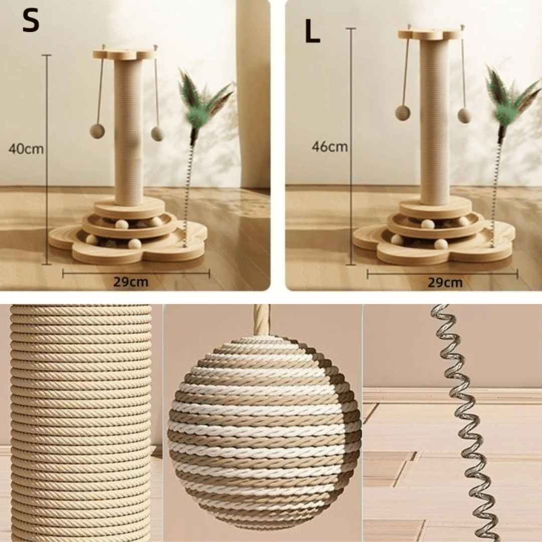 Cat Tower Scratcher Post Pet Friendly