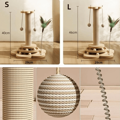 Cat Tower Scratcher Post Pet Friendly
