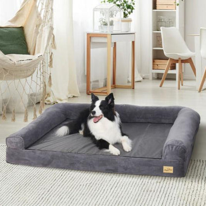 Plush Dog Bed Waterproof Pet Mattress Large
