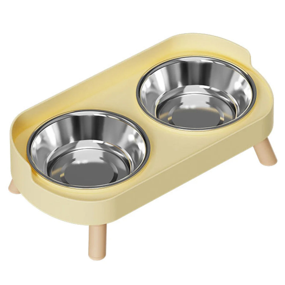 Stainless Steel Elevated Double Dog Bowls