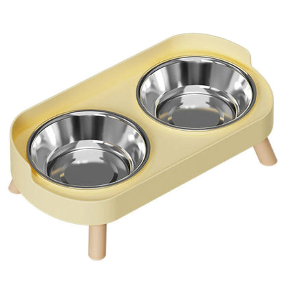 Stainless Steel Elevated Double Dog Bowls